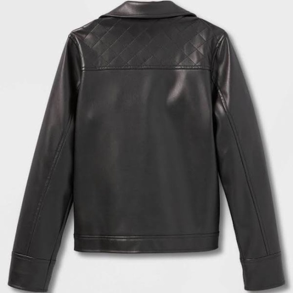 🖤 Mini Style Icon Alert! 🖤 Art Class Faux Leather Moto Jacket - Girls size (S) - Picture 2 of 12